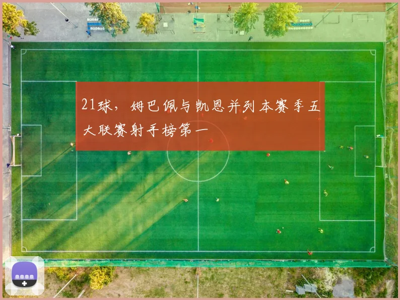 21球，姆巴佩与凯恩并列本赛季五大联赛射手榜第一